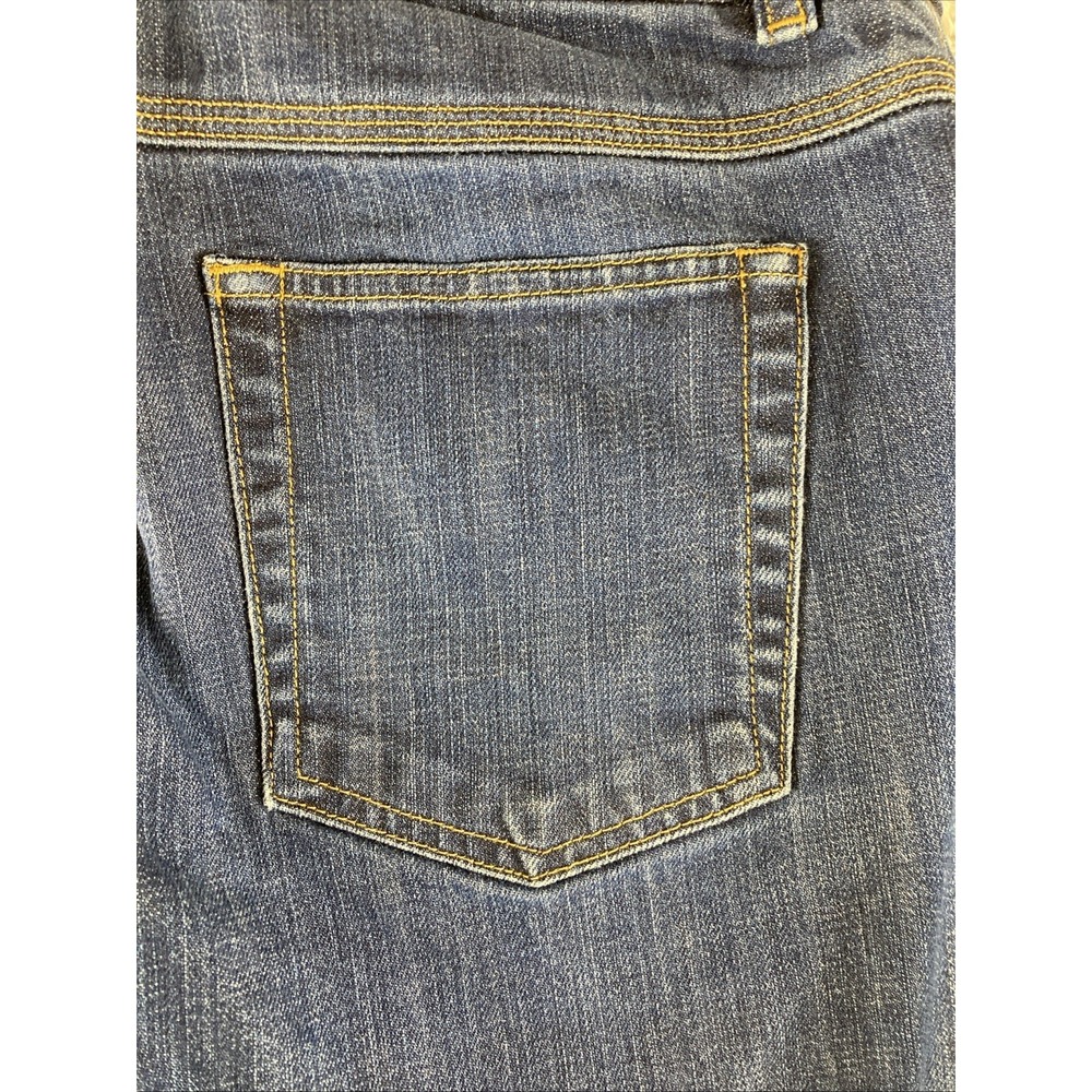Jones New York Jeans Women's 4 Blue Denim Stretch Straight Leg Dark‎ Wash - Picture 6 of 16